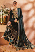 Annus Abrar | Mirha Winter Velour | Nirma Kalidar (Kalidar, Pants and Dupatta) - House Of Hania