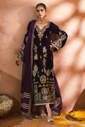 Annus Abrar | Mirha Winter Velour | Zolia (Shirt and Pants) - House Of Hania