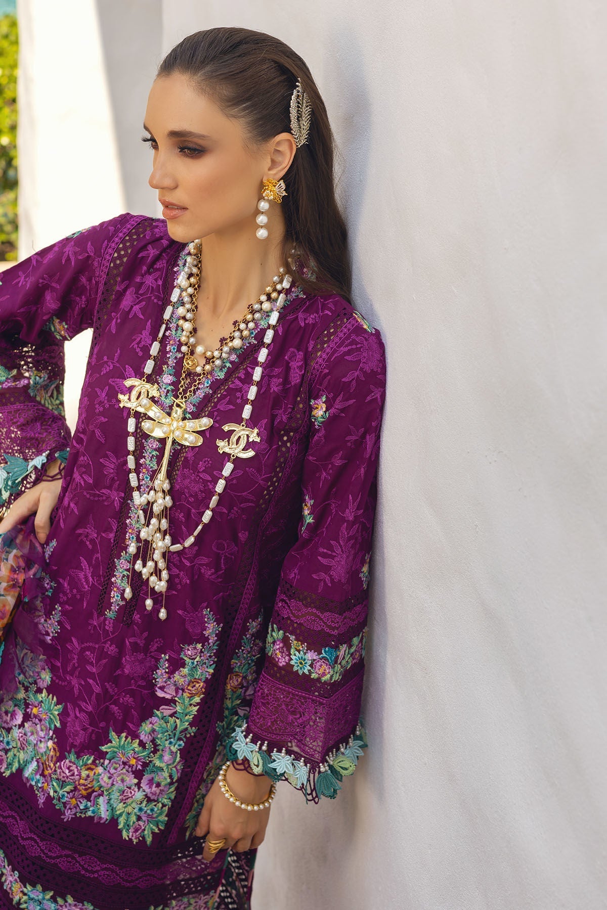 Annus Abrar | Neroli Luxury Lawn | Zoila - House Of Hania
