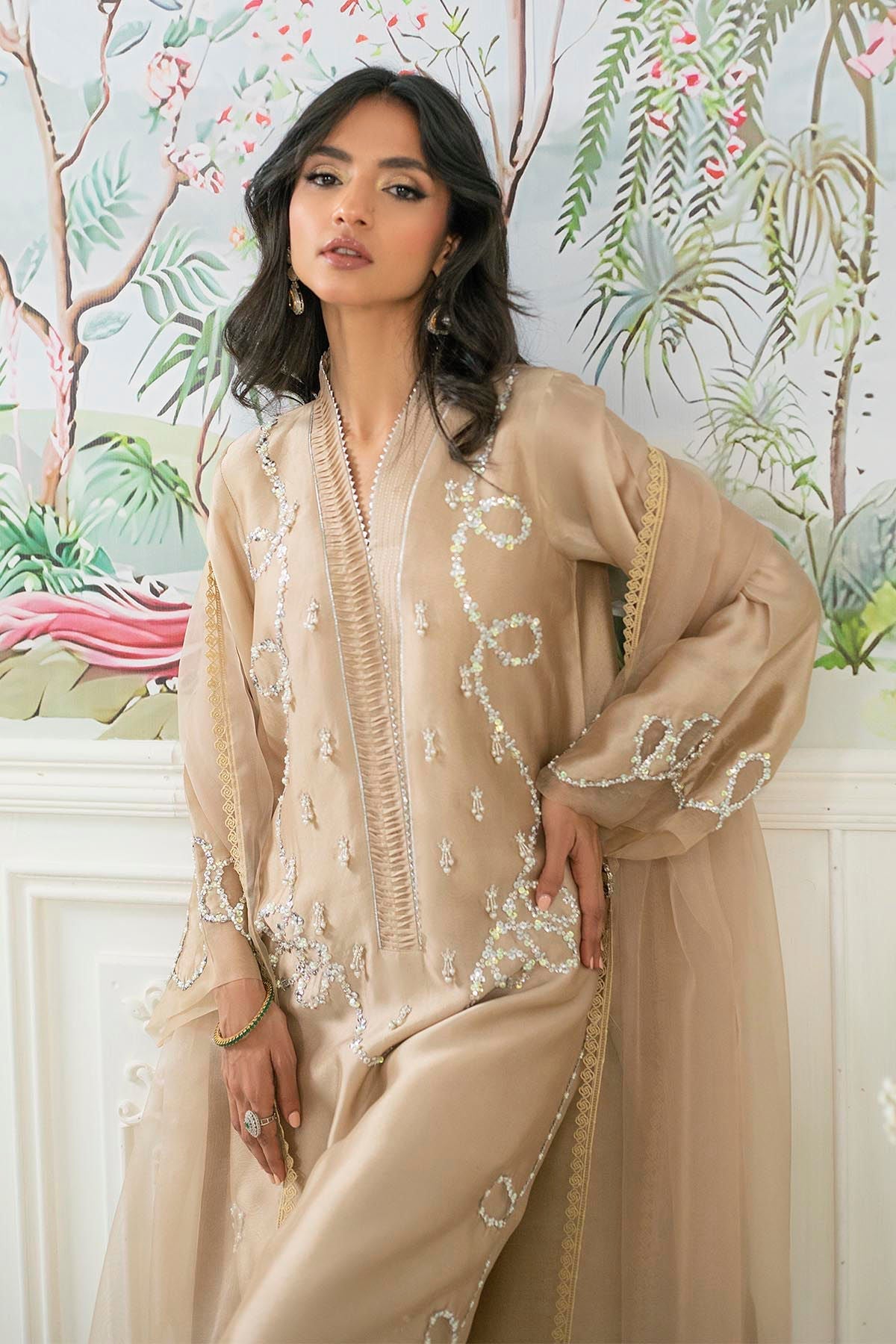 Annus Abrar | Sehr Eid Luxe | Alyra Sand - House Of Hania