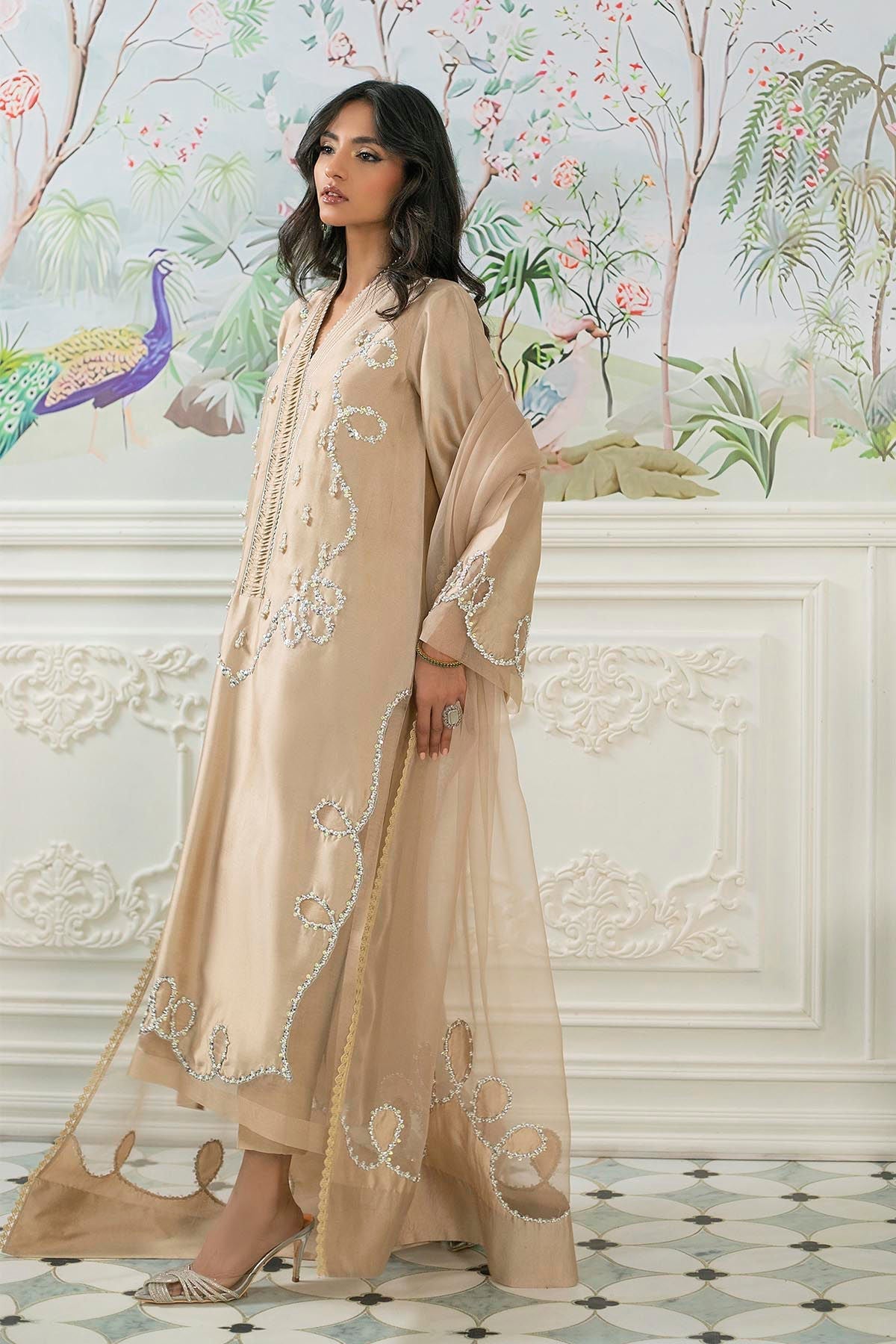 Annus Abrar | Sehr Eid Luxe | Alyra Sand - House Of Hania