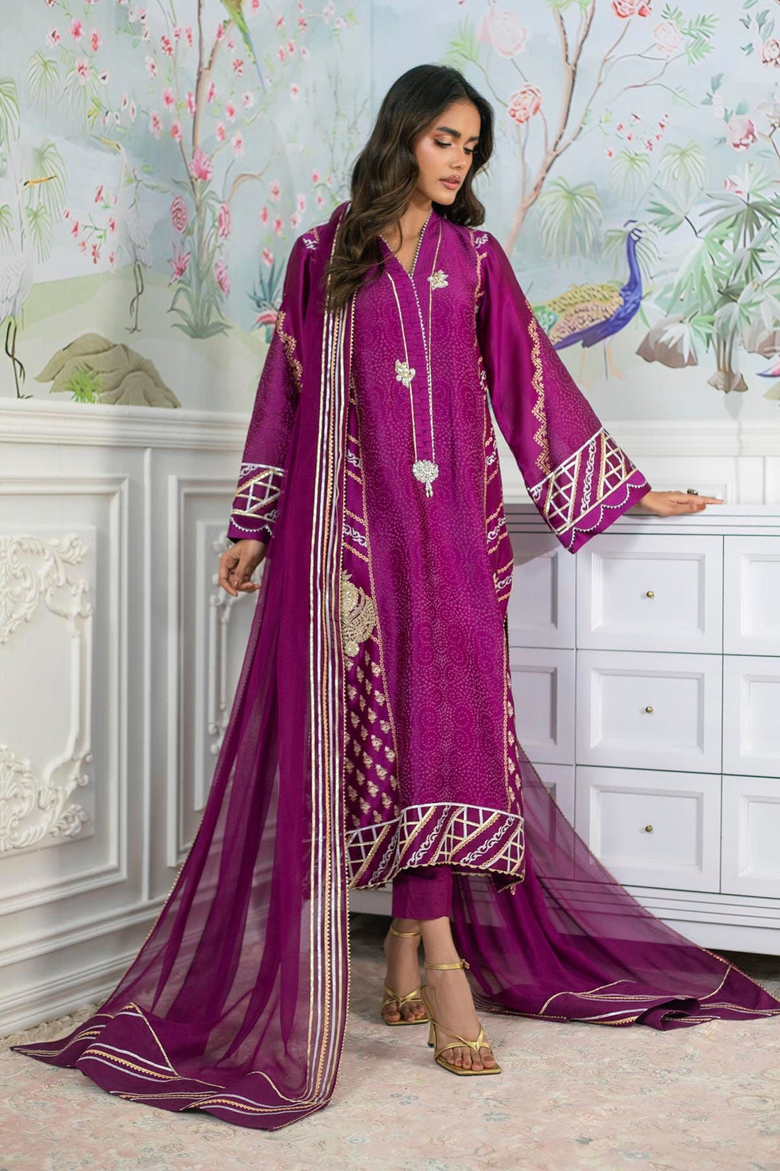 Annus Abrar | Sehr Eid Luxe | Emery - Violet - House Of Hania
