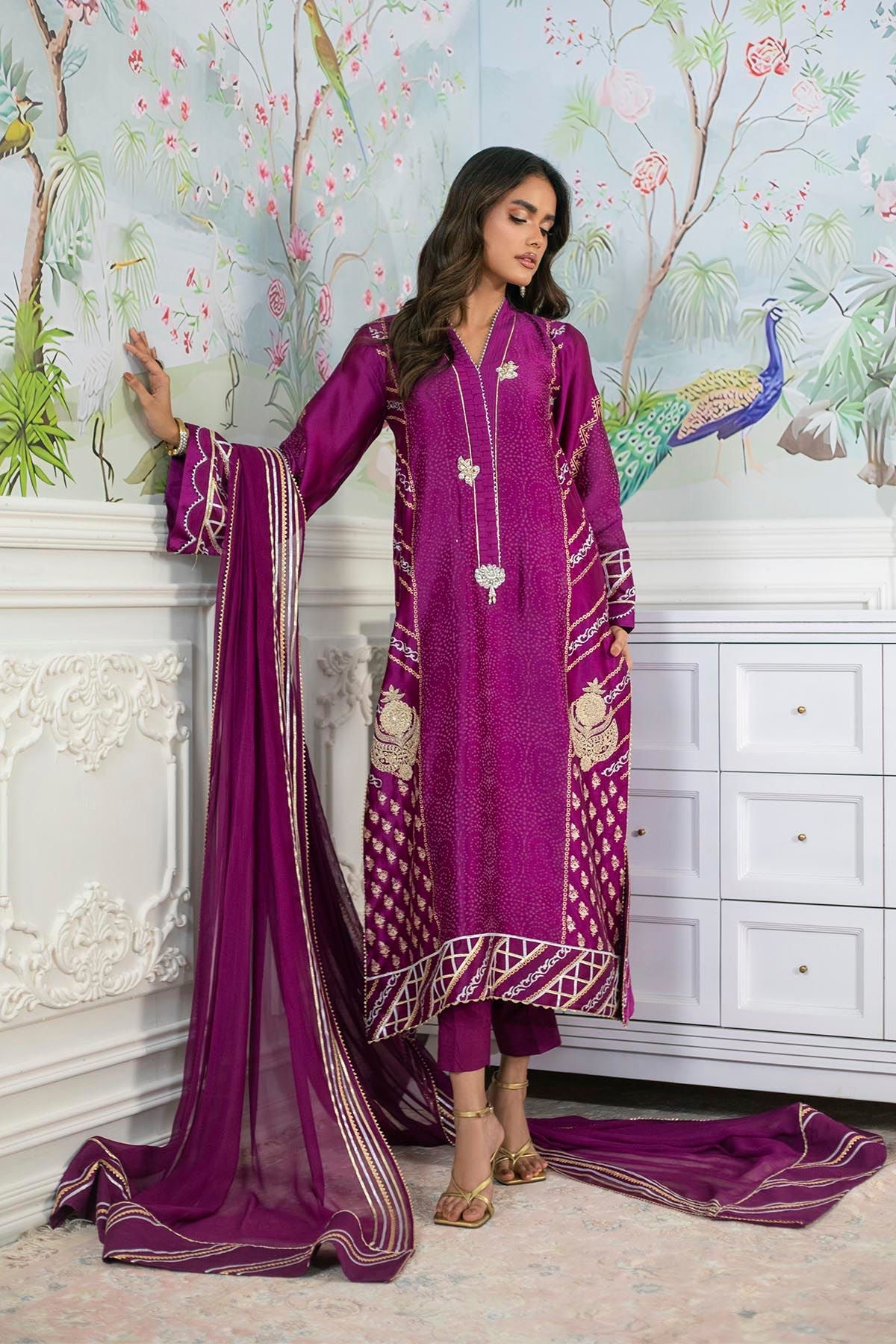 Annus Abrar | Sehr Eid Luxe | Emery - Violet - House Of Hania