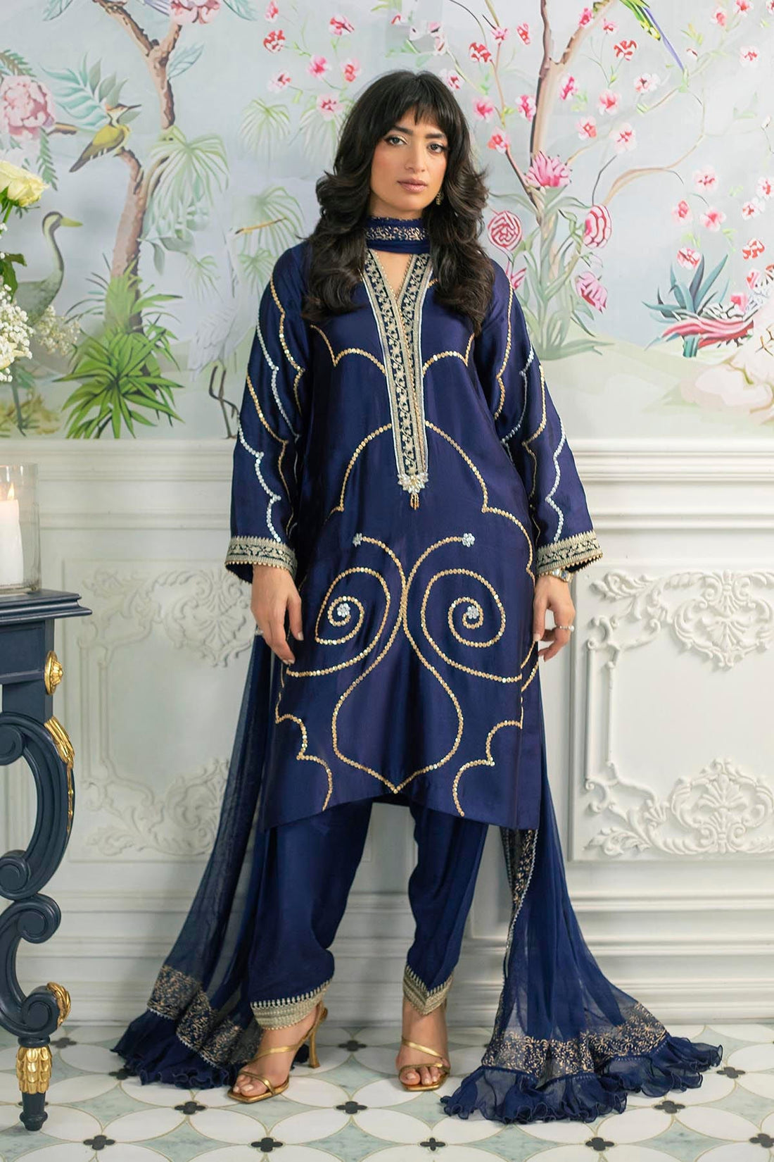 Annus Abrar | Sehr Eid Luxe | Izali Midnight - House Of Hania