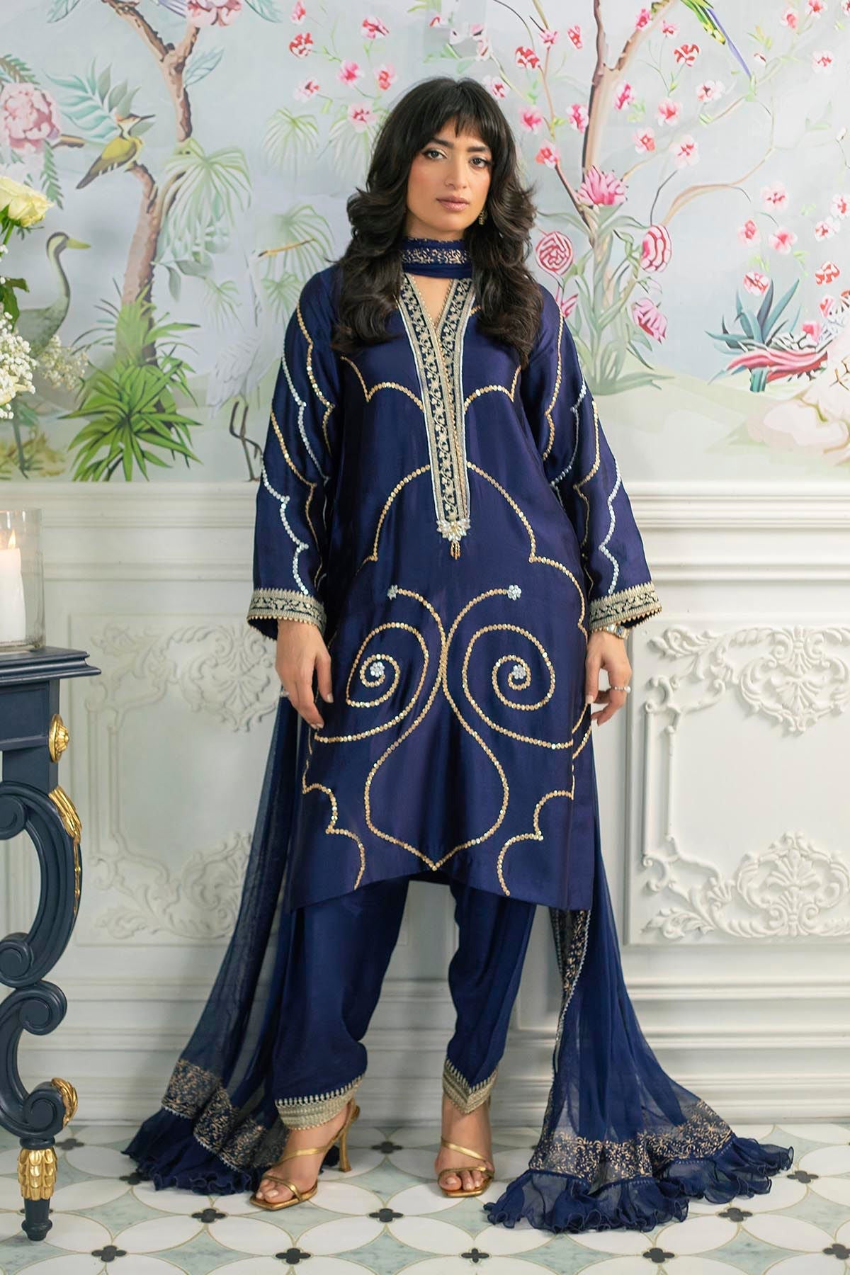 Annus Abrar | Sehr Eid Luxe | Izali Midnight - House Of Hania