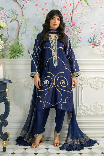 Annus Abrar | Sehr Eid Luxe | Izali Midnight - House Of Hania