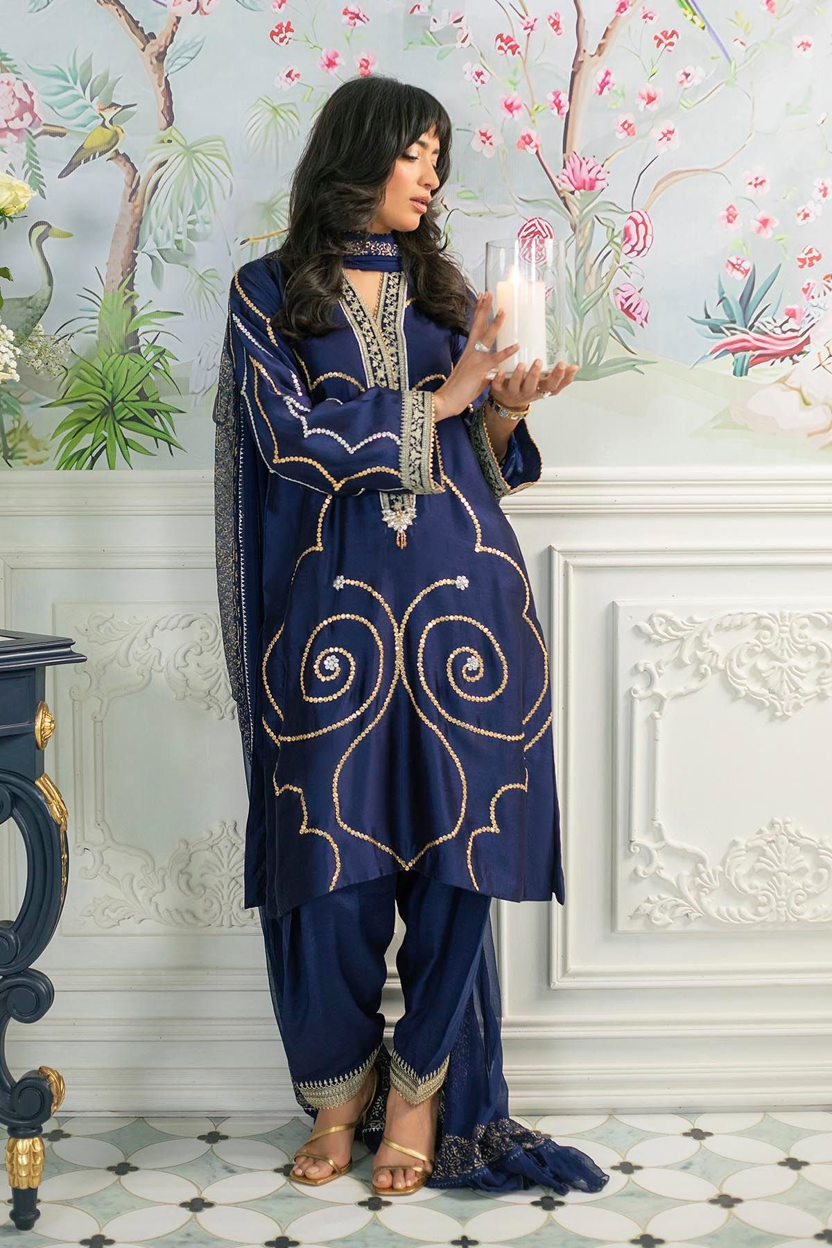 Annus Abrar | Sehr Eid Luxe | Izali Midnight - House Of Hania