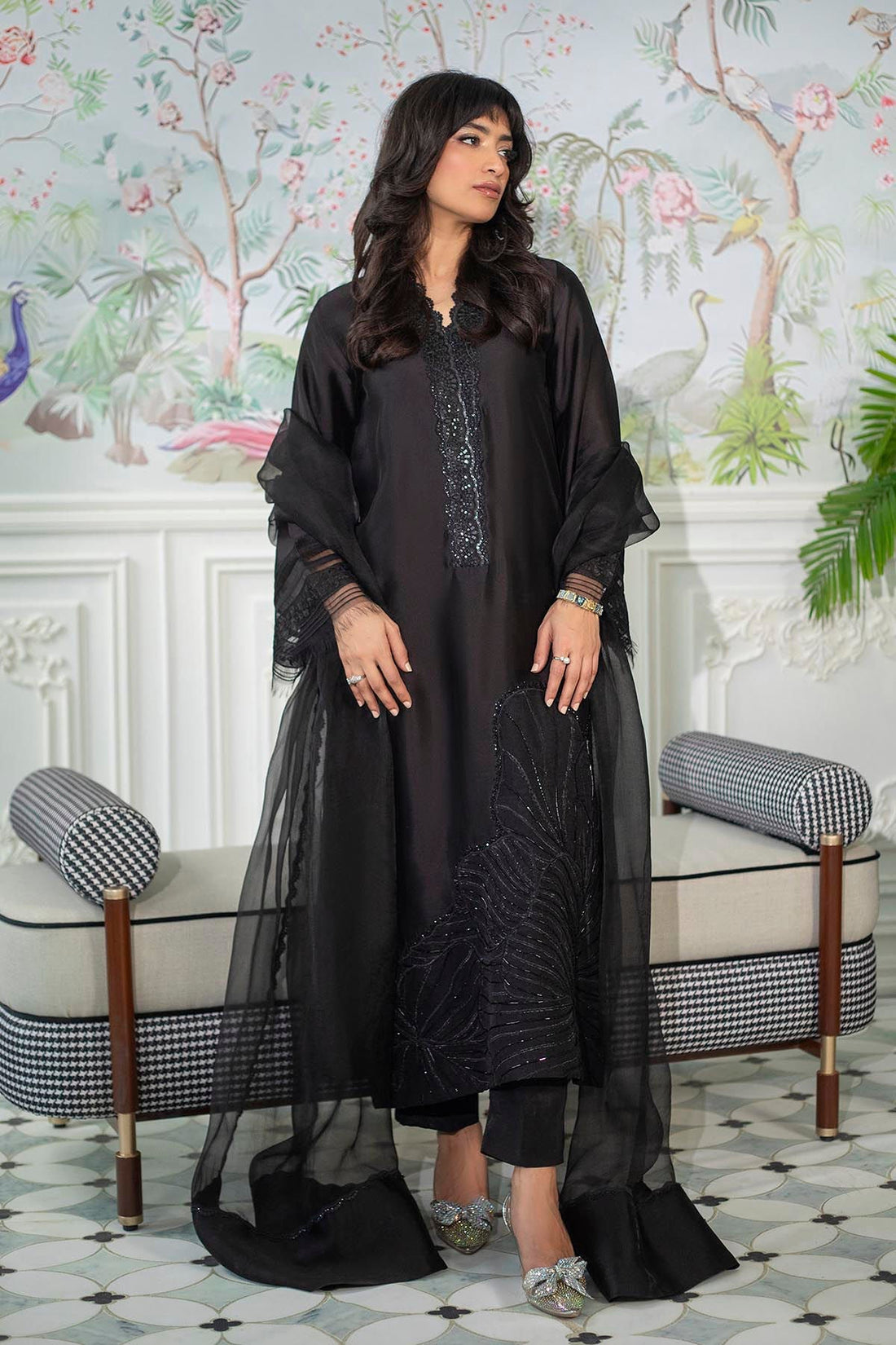 Annus Abrar | Sehr Eid Luxe | Lainey Black - House Of Hania