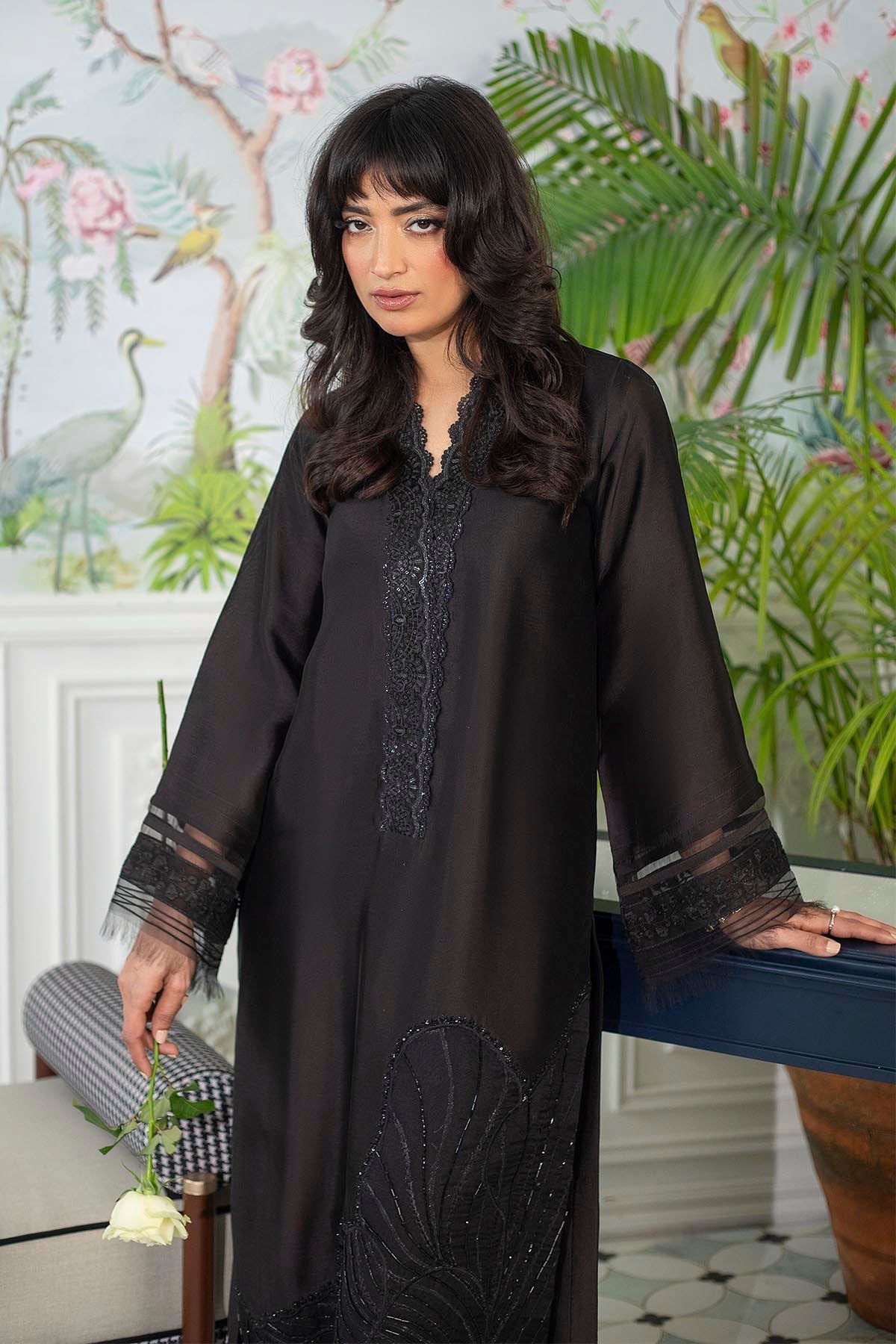 Annus Abrar | Sehr Eid Luxe | Lainey Black - House Of Hania