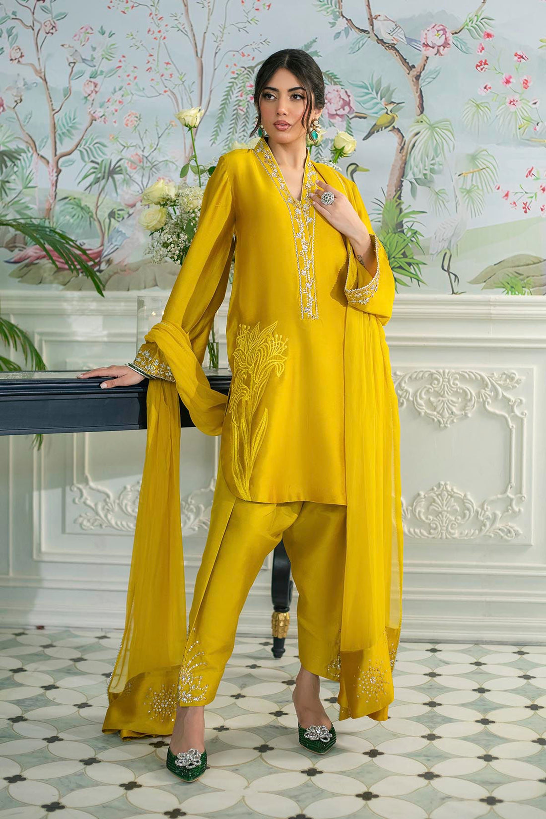 Annus Abrar | Sehr Eid Luxe | Melanie Daffodil - House Of Hania