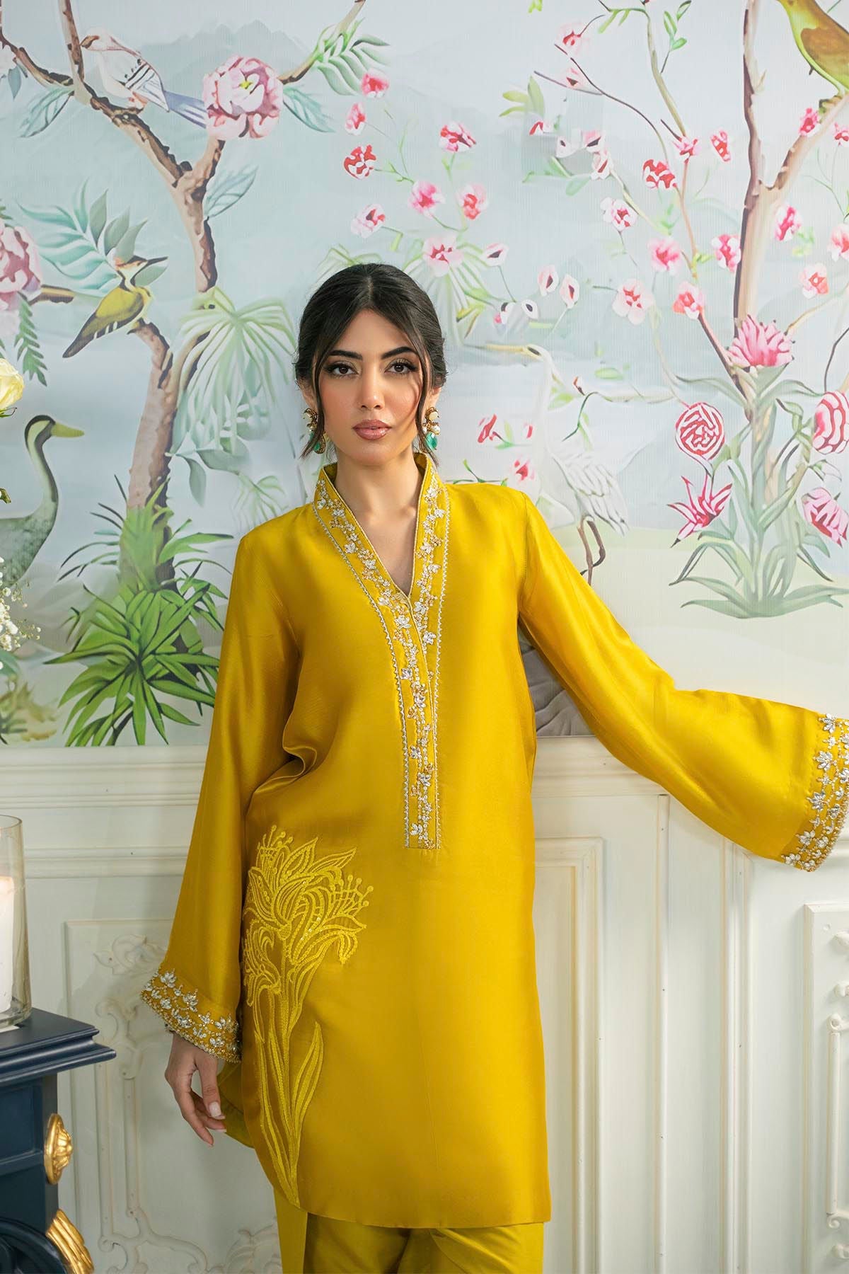 Annus Abrar | Sehr Eid Luxe | Melanie Daffodil - House Of Hania