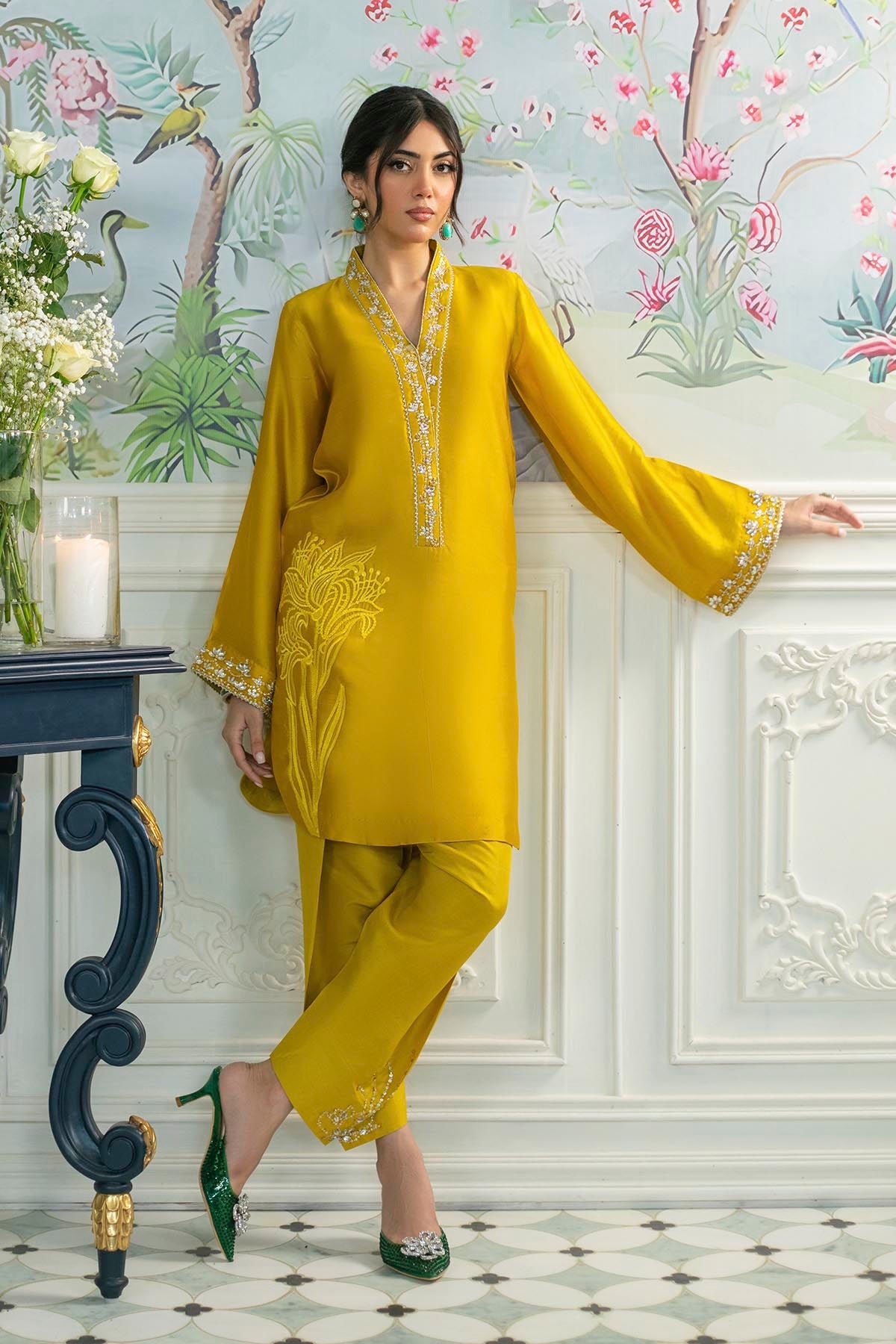 Annus Abrar | Sehr Eid Luxe | Melanie Daffodil - House Of Hania