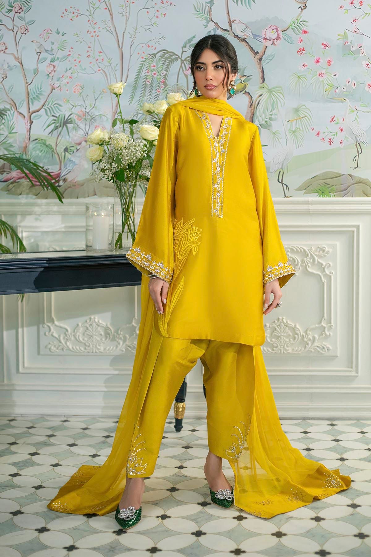 Annus Abrar | Sehr Eid Luxe | Melanie Daffodil - House Of Hania