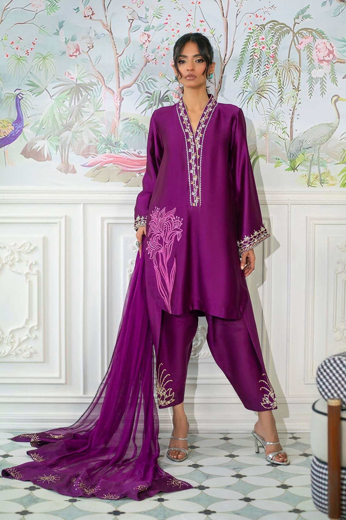 Annus Abrar | Sehr Eid Luxe | Melanie Plum - House Of Hania