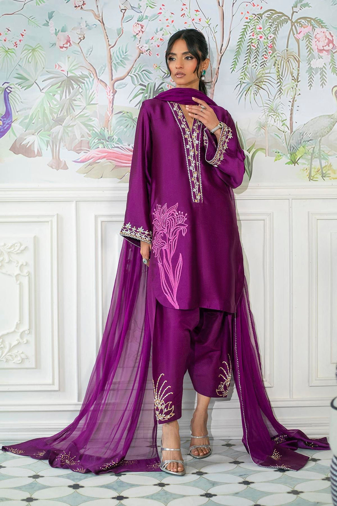 Annus Abrar | Sehr Eid Luxe | Melanie Plum - House Of Hania