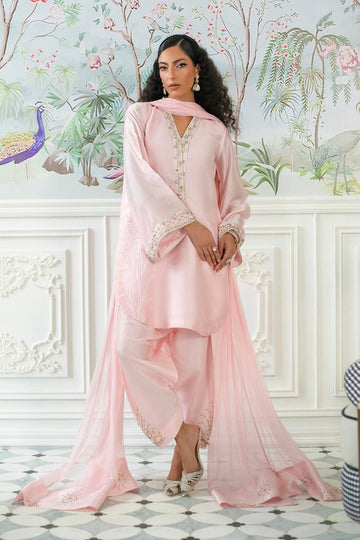 Annus Abrar | Sehr Eid Luxe | Melanie Rose Pink - House Of Hania