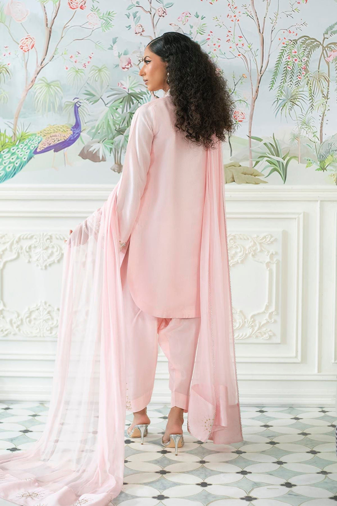 Annus Abrar | Sehr Eid Luxe | Melanie Rose Pink - House Of Hania