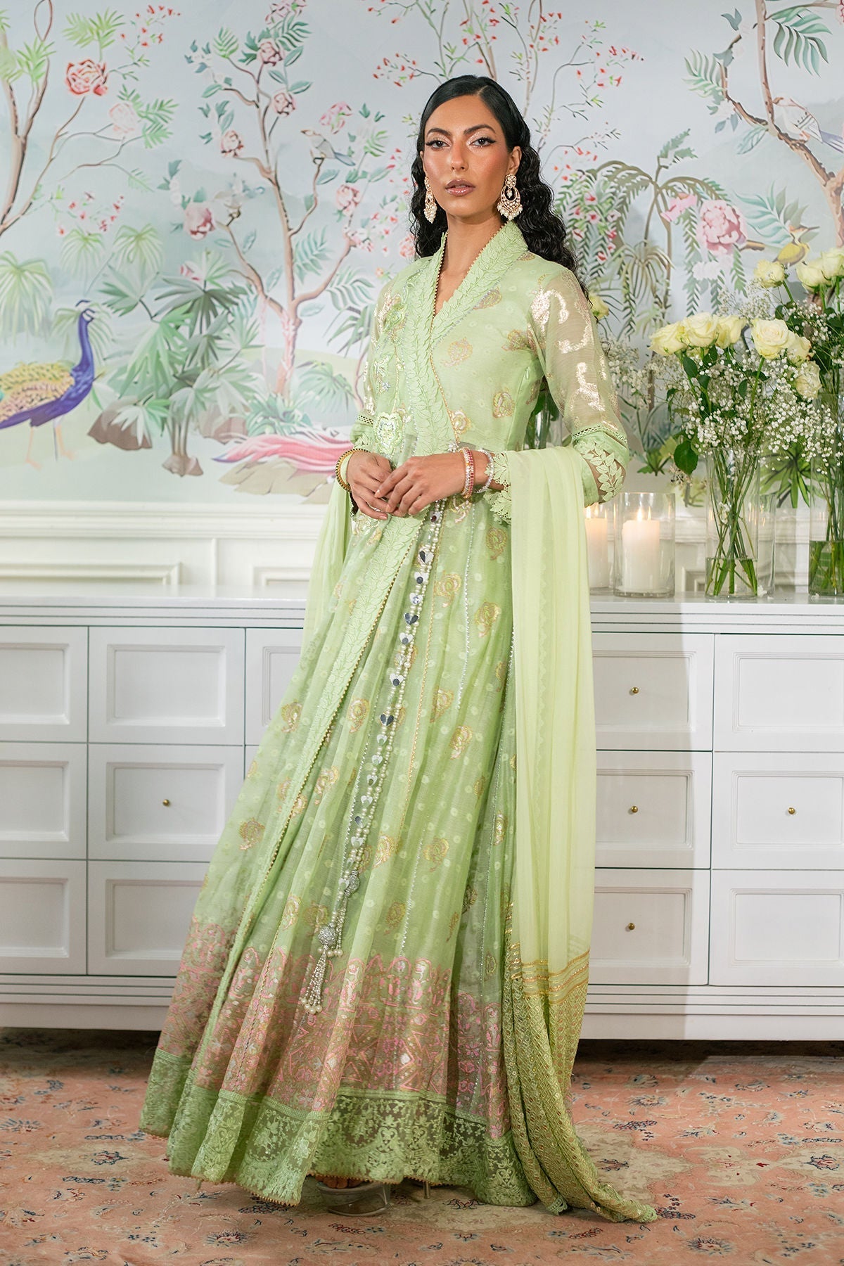 Annus Abrar | Sehr Eid Luxe | Nadi Mint - House Of Hania