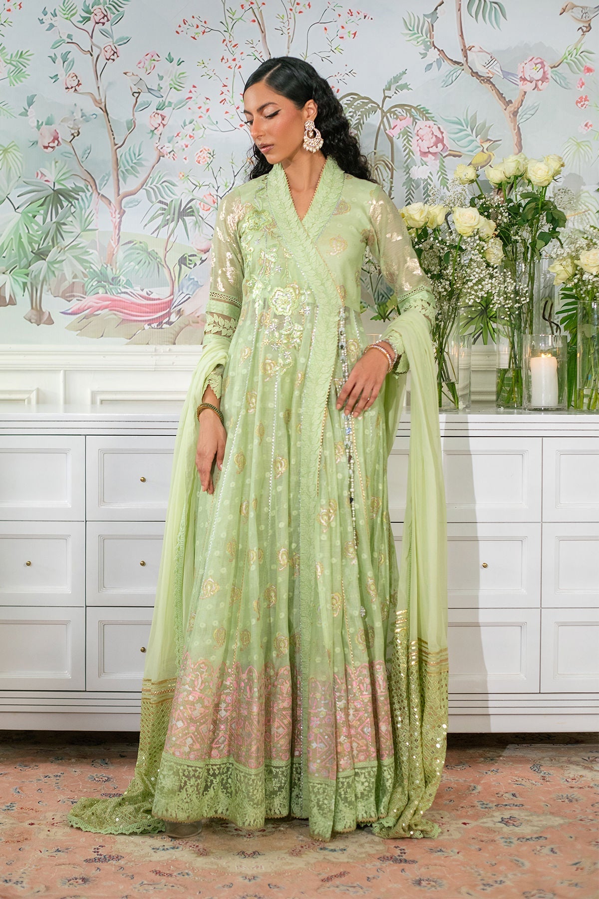 Annus Abrar | Sehr Eid Luxe | Nadi Mint - House Of Hania