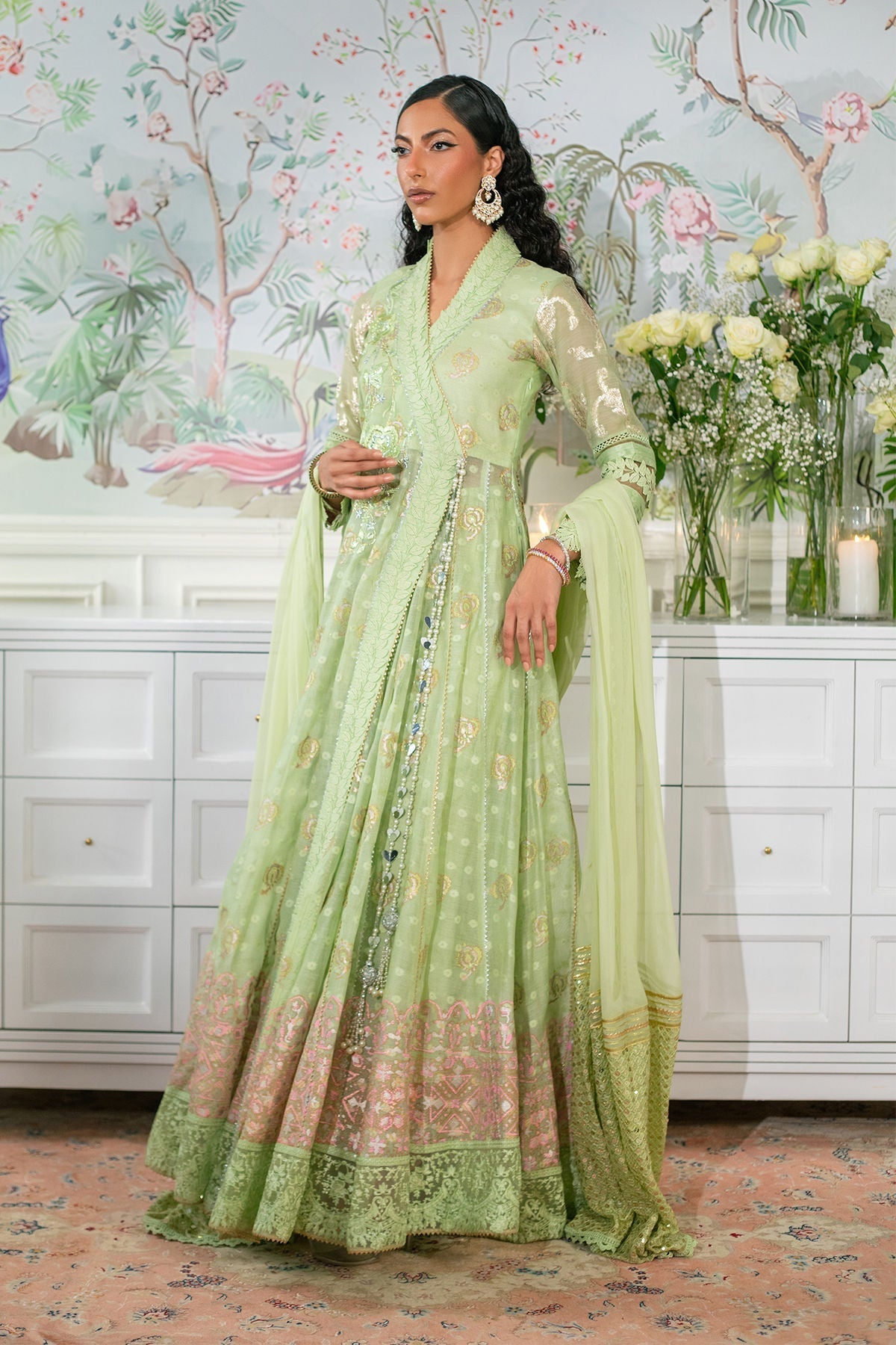 Annus Abrar | Sehr Eid Luxe | Nadi Mint - House Of Hania