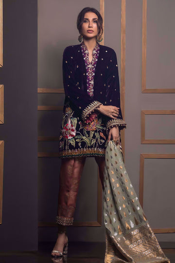 Annus Abrar | Semi Formals | VIOLET BRUME - House Of Hania