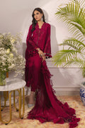 Annus Abrar | Sera Luxury | Ashni - Cranberry - House Of Hania