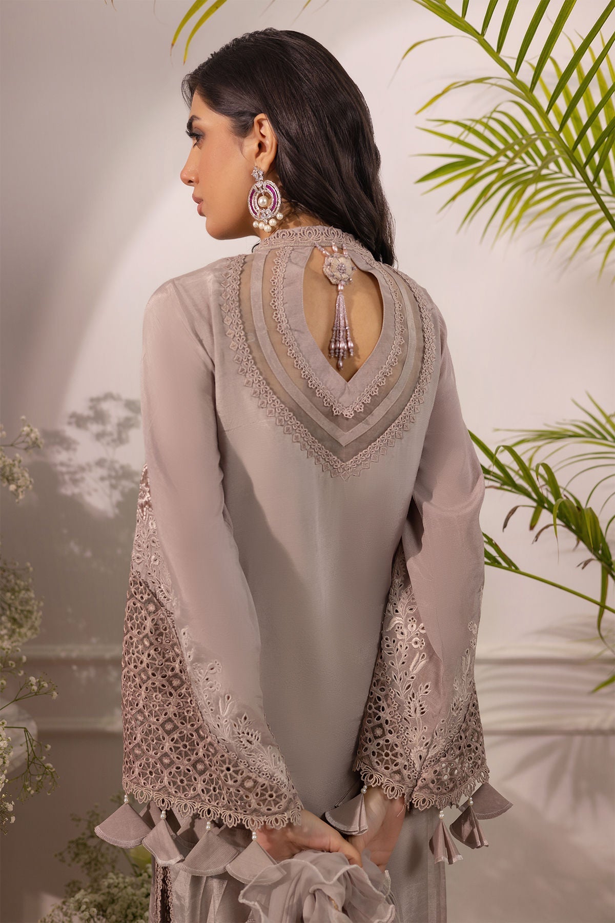 Annus Abrar | Sera Luxury | Ashni - Taupe - House Of Hania