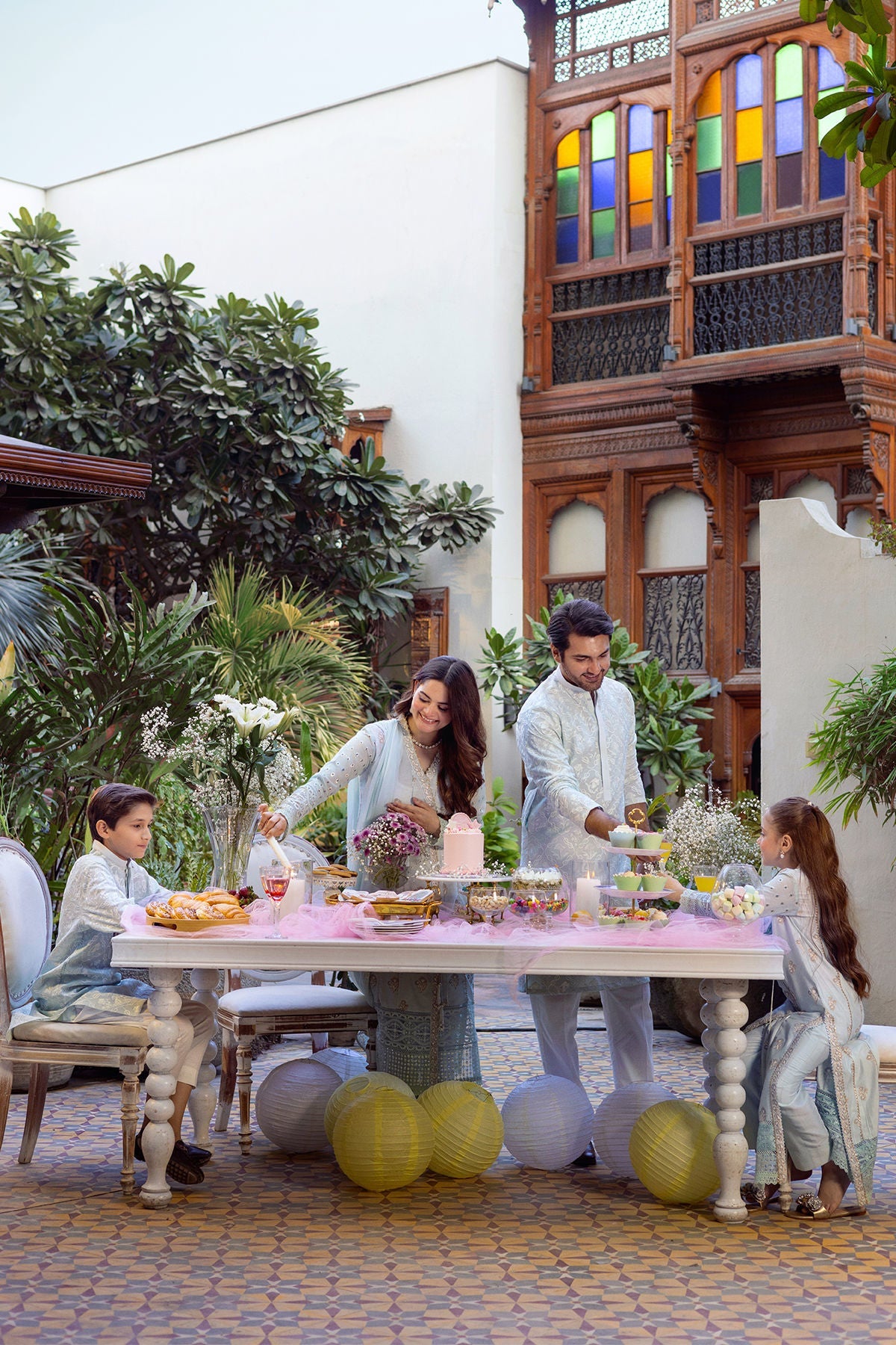 Annus Abrar | The Family Edit 26 | Amora - Shirt, Pants and Dupatta - House Of Hania