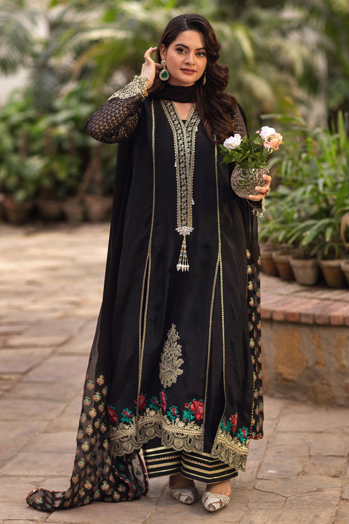 Annus Abrar | The Family Edit 26 | Cylia ( Shirt, Pants And Dupatta) - House Of Hania
