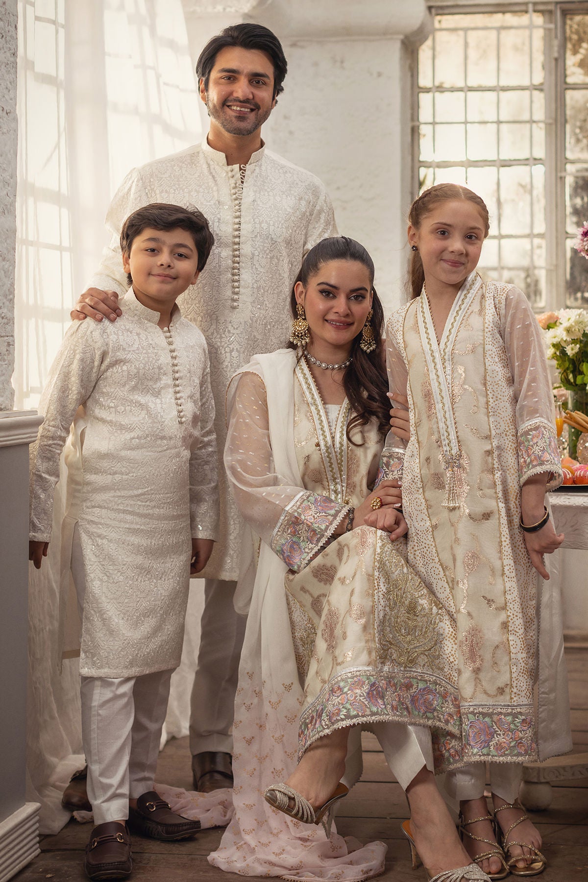 Annus Abrar | The Family Edit 26 | Iriqa ( Shirt, Pants And Dupatta) - House Of Hania