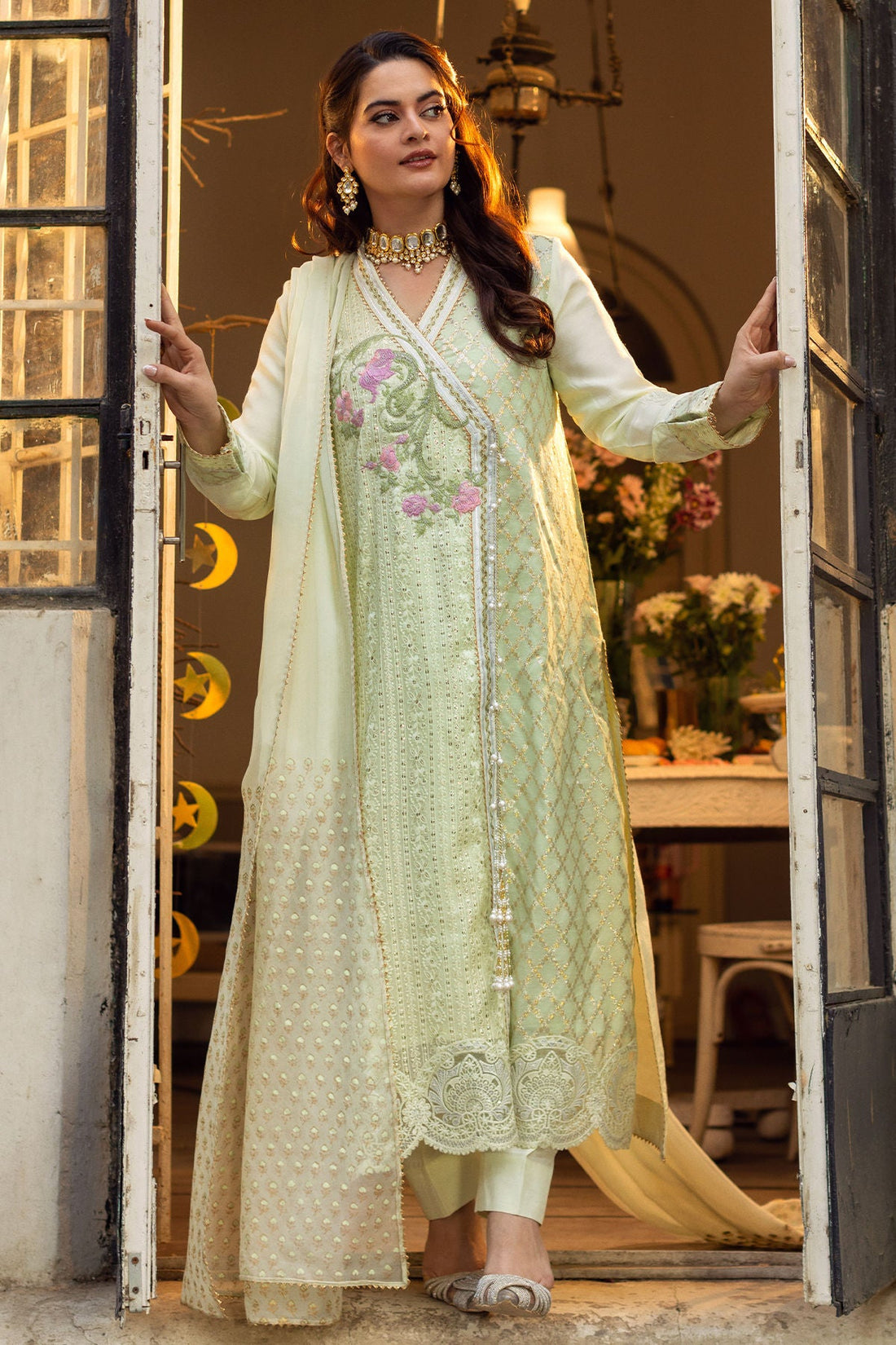 Annus Abrar | The Family Edit 26 | Rumina (Shirt, Pants And Dupatta) - House Of Hania