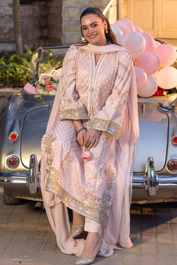 Annus Abrar | The Family Edit 26 | Sirha ( Shirt, Pants And Dupatta) - House Of Hania