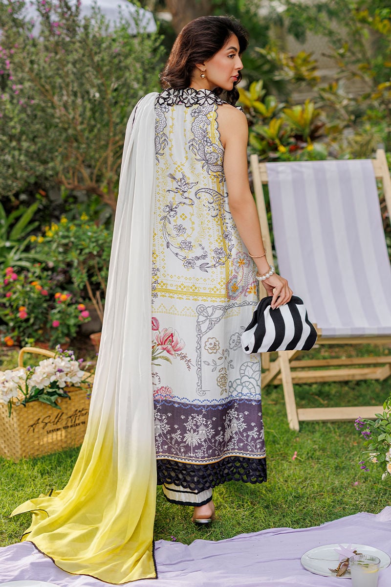 Ansab Jahangir | A Silk Afternoon Luxury Eid Silks 26 | Honeydew - House Of Hania