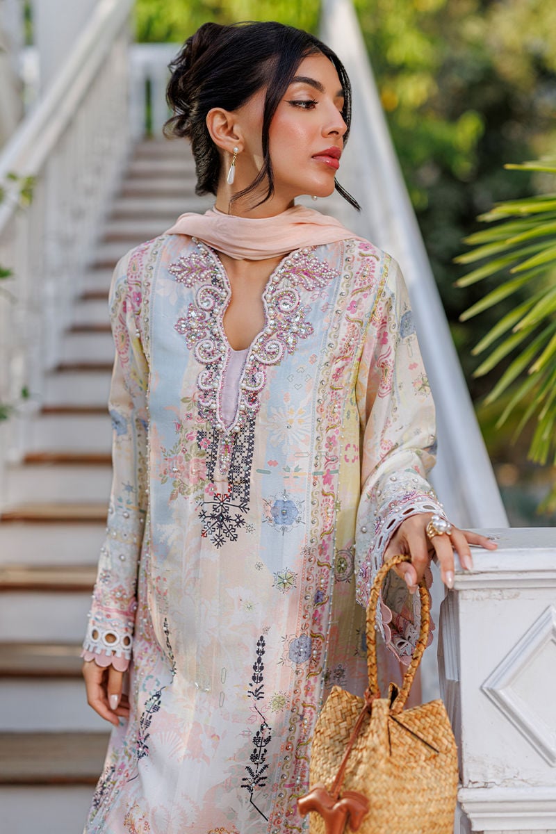 Ansab Jahangir | A Silk Afternoon Luxury Eid Silks 26 | Peonia - House Of Hania