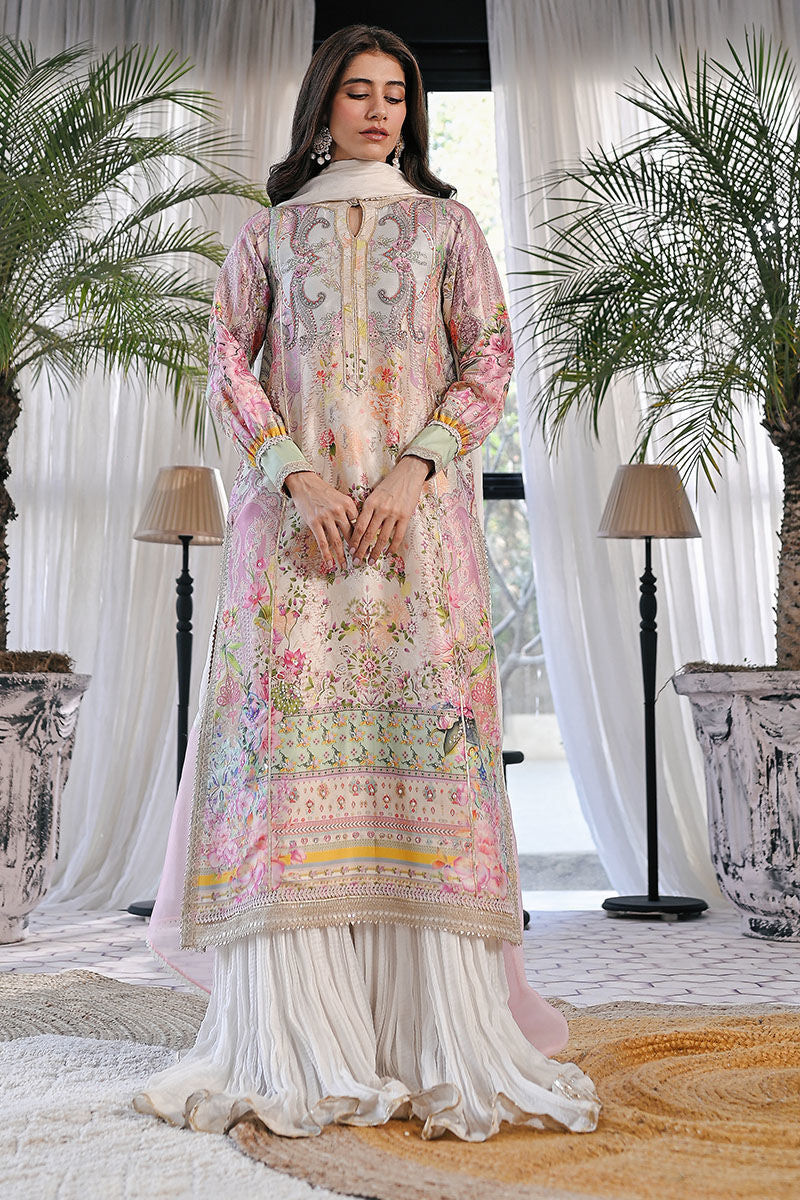 Ansab Jahangir | Digital Silk | Aliya Shirt and Dupatta - House Of Hania