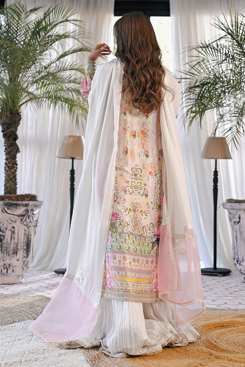 Ansab Jahangir | Digital Silk | Aliya Shirt and Dupatta - House Of Hania