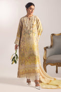 Ansab Jahangir | Digital Silk | Alyssa Shirt and Dupatta - House Of Hania