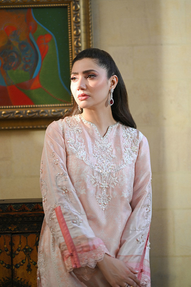 Ansab Jahangir | Digital Silk | Camira Shirt and Dupatta - House Of Hania