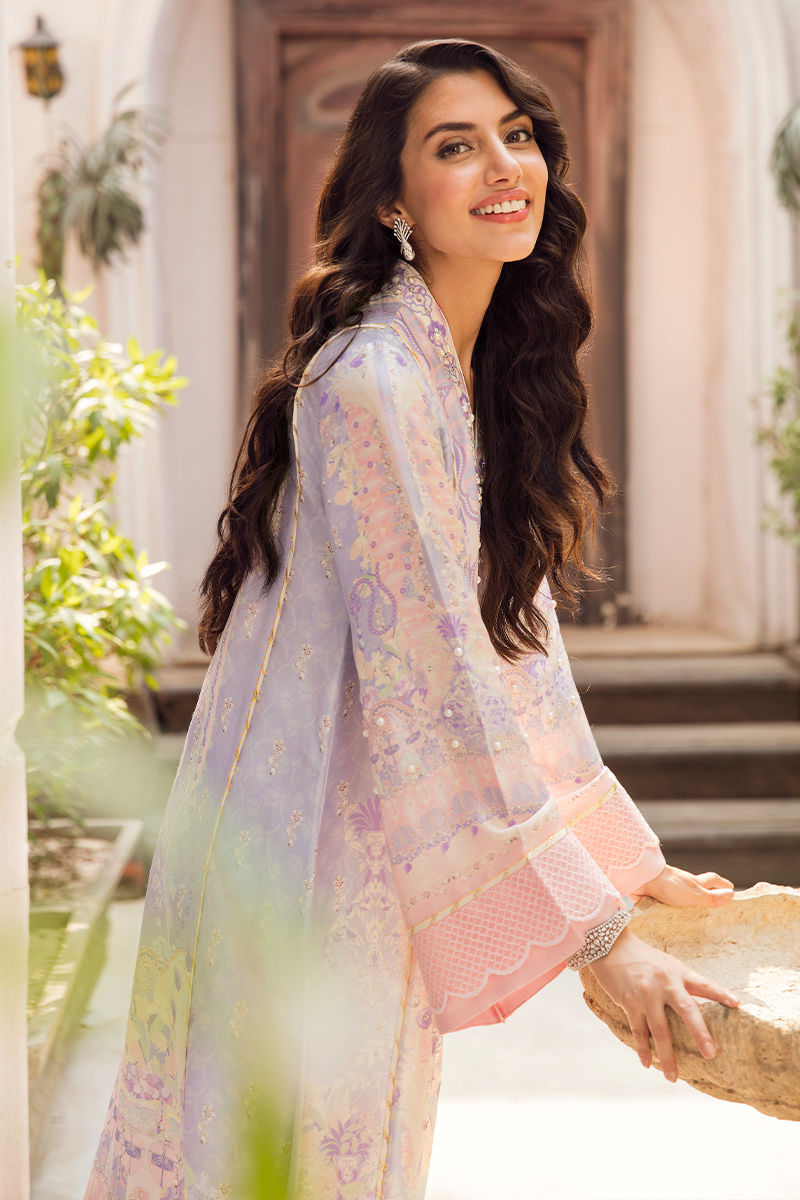 Ansab Jahangir | Digital Silk | Dreamy impression - House Of Hania