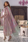 Ansab Jahangir | Digital Silk | Lilac Paisley - House Of Hania
