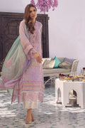 Ansab Jahangir | Digital Silk | Lilac Paisley - House Of Hania