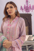 Ansab Jahangir | Digital Silk | Lilac Paisley - House Of Hania