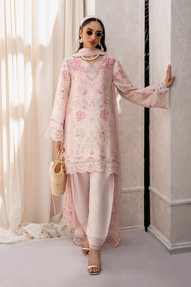 Ansab Jahangir | Digital Silk | Mahira Shirt And Dupatta - House Of Hania