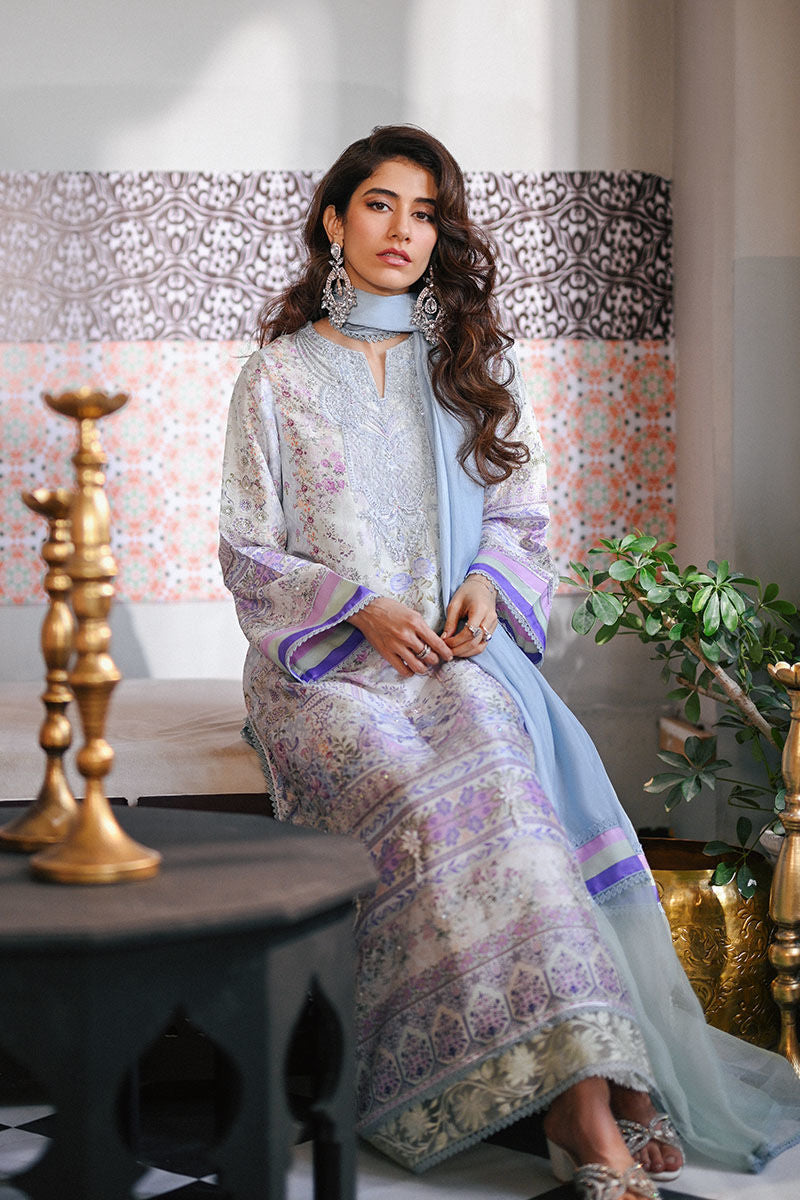 Ansab Jahangir | Digital Silk | Yelena Shirt and Dupatta - House Of Hania