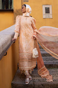 Ansab Jahangir | Zoha Luxury Lawn 25 | Alluring Apricot - House Of Hania