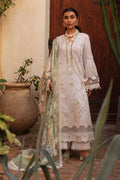 Ansab Jahangir | Zoha Luxury Lawn 25 | Baby’s Breath - House Of Hania