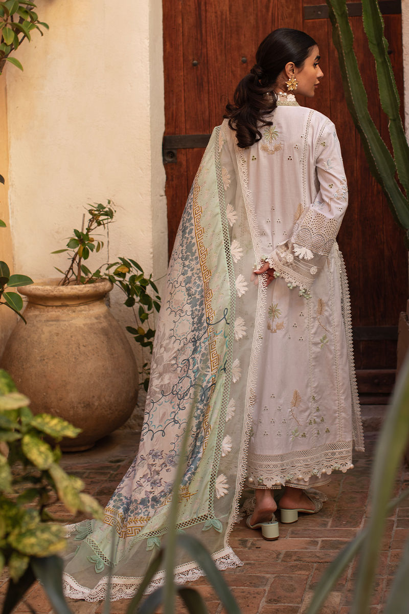 Ansab Jahangir | Zoha Luxury Lawn 25 | Baby’s Breath - House Of Hania