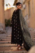 Ansab Jahangir | Zoha Luxury Lawn 25 | Black Lady - House Of Hania