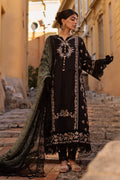Ansab Jahangir | Zoha Luxury Lawn 25 | Black Lady - House Of Hania