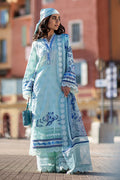 Ansab Jahangir | Zoha Luxury Lawn 25 | Blue Bell - House Of Hania